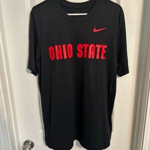 Nike Black and Red Ohio State Men's Tee